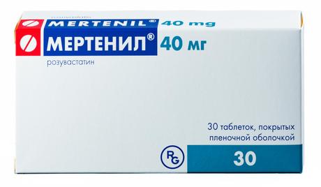 Фото Мертенил, таблетки покрыт. плен. об. 40 мг, 30 шт.