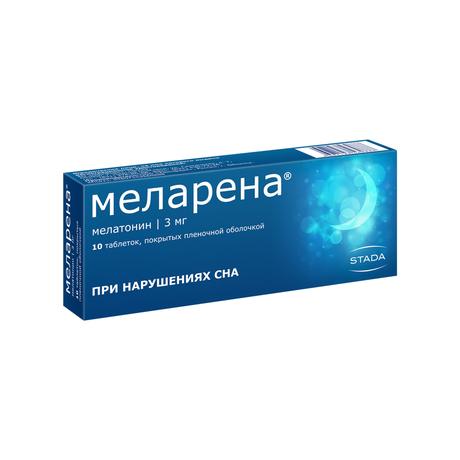 Фото Меларена таблетки, покрытые пленочной оболочкой 3 мг, 10 шт.