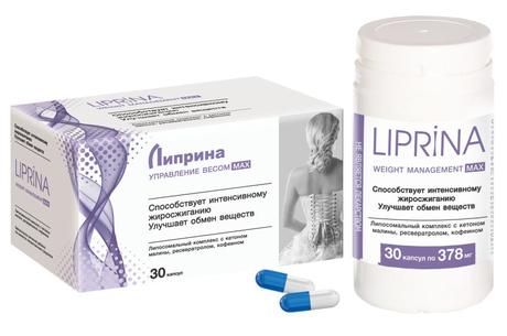 Фото Липрина Управление весом МАX , капсулы 378 мг, 30 шт.