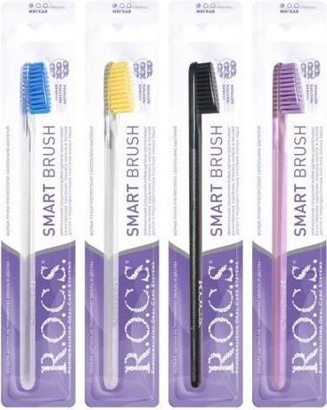 Фото Rocs, зубная щетка классическая мягкая