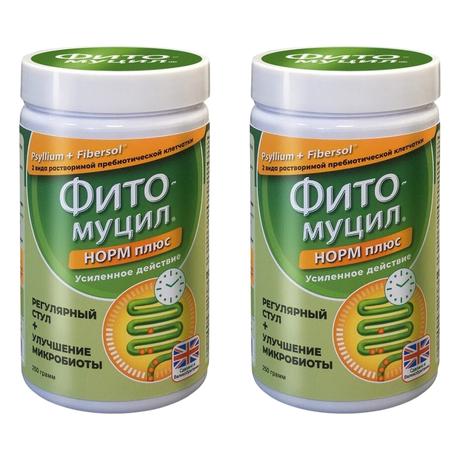 Фото Набор 2уп Фитомуцил Норм Плюс порошок 250г 1шт