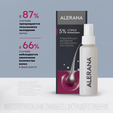 Фото Алерана, спрей 5%, 60 мл, 3 шт.