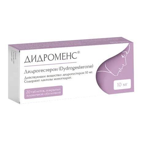 Фото Дидроменс, таблетки в плёночной оболочке 10 мг, 20 шт.