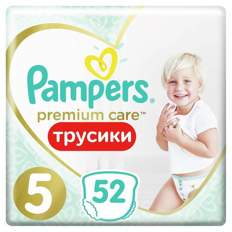 Фото Подгузники-трусики Памперс Premium Care Pants Джуниор (12-17 кг), 52 шт.