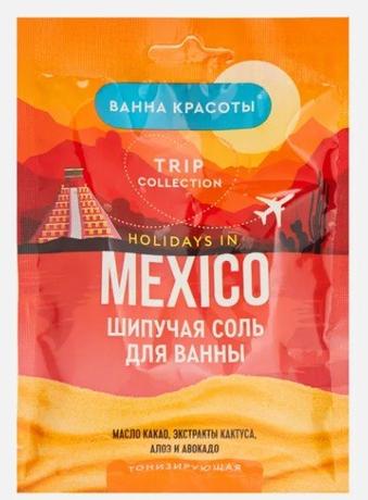 Фото Ванна Красоты соль д/ванны шипучая тонизирующая Holidays In Mexico соль для ванны 100 г №1