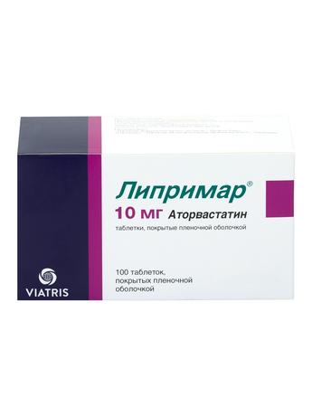 Фото Липримар, таблетки покрыт. плен. об. 10 мг, 100 шт.