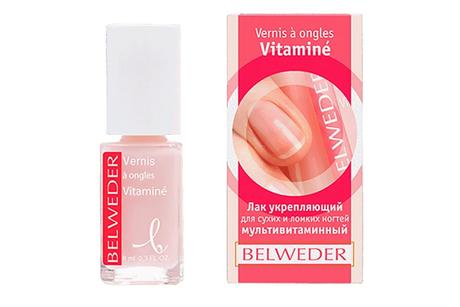 Фото Belweder, лак укрепляющий для сухих и ломких ногтей мультивитаминный, 8 мл