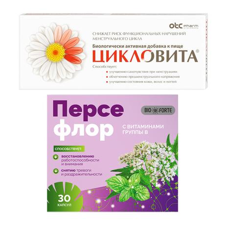 Фото Набор Цикловита табл х42 и Персефлор BioForte успок капс х30