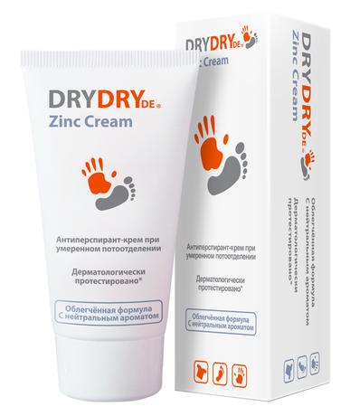 Фото Драй Драй де Цинк Крем антиперспирант-крем при умеренном потоотделении 50 мл, 1 шт.