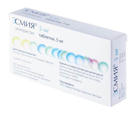 Фото Эсмия, таблетки 5 мг, 28 шт.