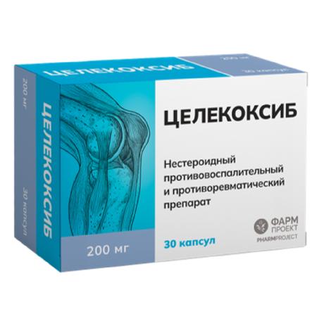 Фото Целекоксиб, капсулы 200 мг, 30 шт. (Фармпроект)