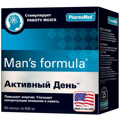 Фото  Man's formula Активный день, капсулы, 60 шт.