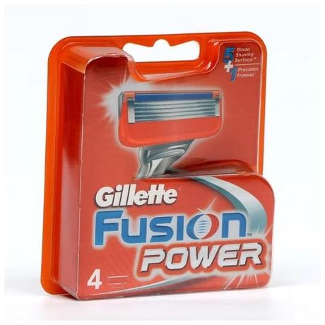 Фото Gillette Fusion Power Red сменные кассеты, 4 шт.