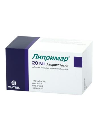 Фото Липримар, таблетки в плёночной оболочке 20 мг, 100 шт.