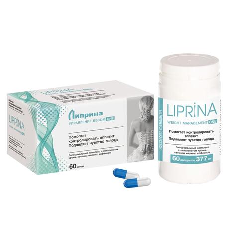 Фото Липрина управление весом One, капсулы 377 мг, 60 шт.