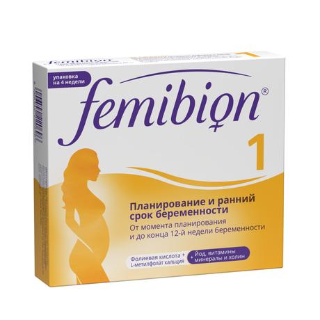 Фото Фемибион 1, таблетки покрыт. плен. об., 28 шт.