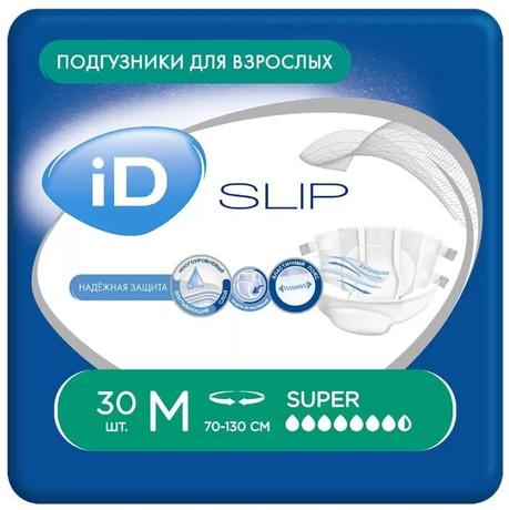 Фото iD Slip, подгузники для взрослых (М), 30 шт.