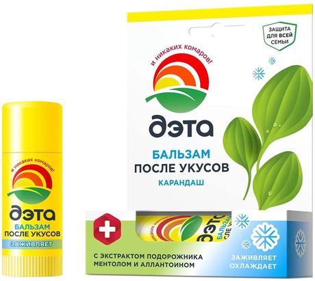 Фото Дэта, бальзам после укусов, 10 мл