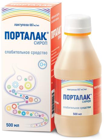 Фото Порталак, сироп 667 мг/мл, 500 мл