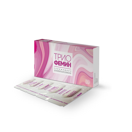Фото Триофемин, крем для интимной гигиены дозированный 1.2 г, 10 шт.