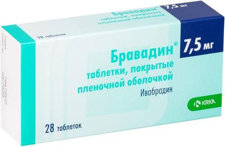 Фото Бравадин, таблетки покрыт. плен. об. 7,5 мг, 28 шт.