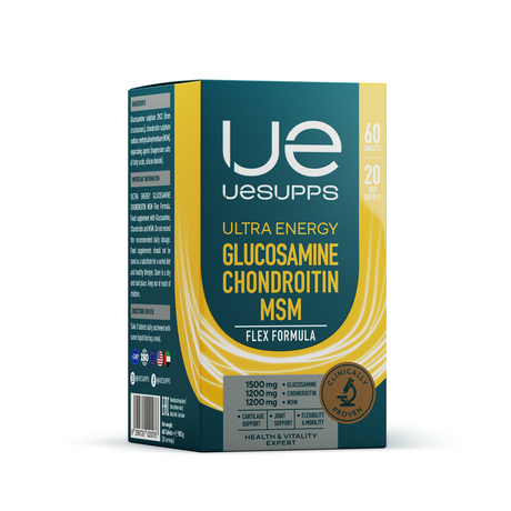 Фото UESUPPS Ультра Энерджи Глюкозамин Хондроитин МСМ, таблетки, 60 шт.