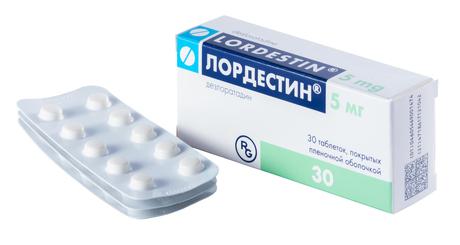 Фото Лордестин, таблетки покрыт. плен. об. 5 мг, 30 шт.