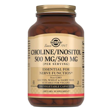 Фото Солгар Холин/Инозитол, капсулы 500 мг/500 мг, 100 шт.