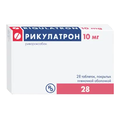 Фото Рикулатрон, таблетки покрытые пленочной оболочкой 10 мг, 28 шт.