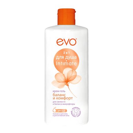 Фото EVO Баланс и Комфорт, крем-гель 2 в 1 для душа и интимной гигиены, 400 мл