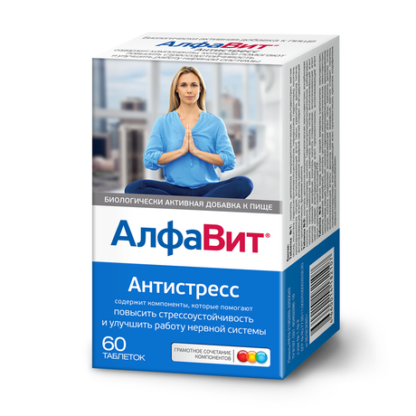 Фото Алфавит Антистресс, таблетки, 60 шт.