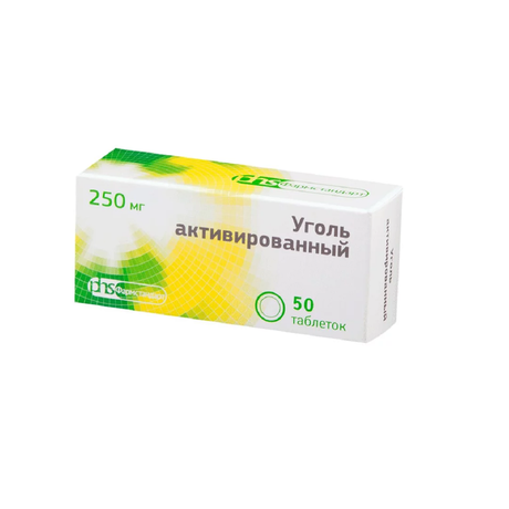 Фото Уголь активированный, таблетки 250 мг, 30 шт.
