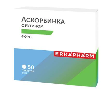 Фото Эркафарм аскорбинка форте с рутином таблетки №50
