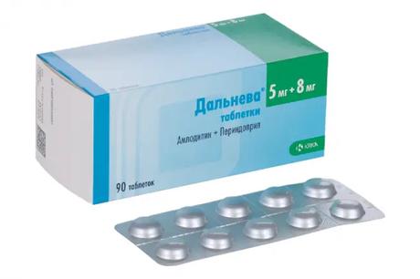 Фото Дальнева, таблетки 5 мг+8 мг, 90 шт.