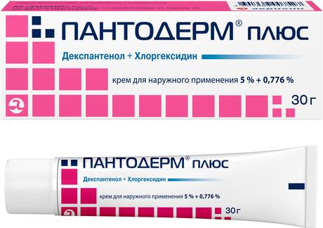 Фото Пантодерм плюс, крем 5%+0.776%, 30 г