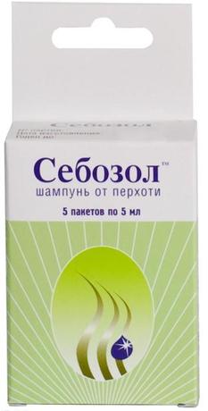 Фото Себозол, шампунь от перхоти, пакетики 5 мл, 5 шт.