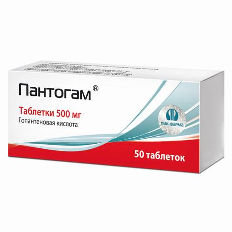 Фото Пантогам, таблетки 500 мг, 50 шт.