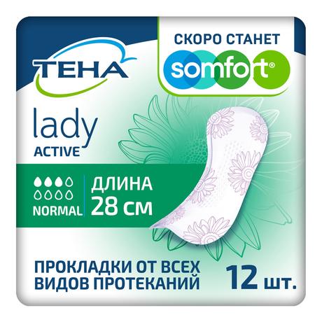 Фото Тена Lady прокладки Active Normal, 12 шт.