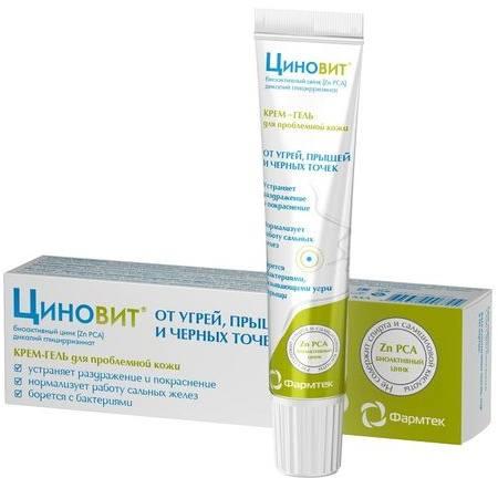 Фото Циновит, крем-гель для проблемной кожи 35 мл, 1 шт.