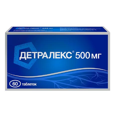 Фото Детралекс, таблетки покрыт. плен. об. 500 мг, 60 шт.