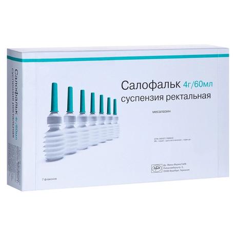 Фото Салофальк, суспензия ректальная 4 г/60мл, 7 шт.