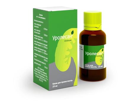 Фото Уролесан, капли для приема внутрь, 25 мл.