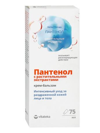 Фото Витатека Пантенол крем-бальзам (с растительными экстрактами), туба 75 мл