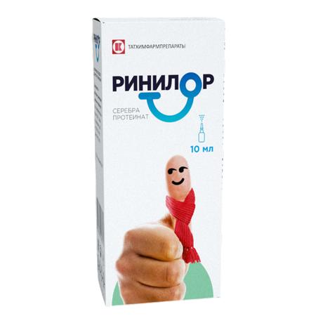 Фото Ринилор, таблетки 200 мг (+ флакон-спрей), 1 шт.
