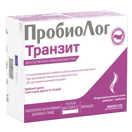 Фото ПробиоЛог Транзит, саше-пакет, 6,5 г, 14 шт.
