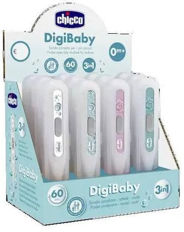 Фото Chicco DigiBaby 3-в-1, термометр педиатрический цифровой, в футляре, 0 мес 