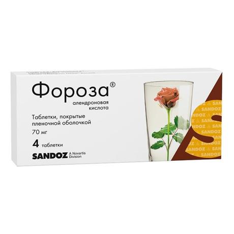 Фото Фороза, таблетки 70 мг, 4 шт.