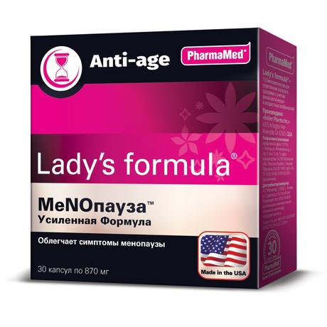 Фото Lady's formula Менопауза Усиленная Формула, капсулы 870 мг, 30 шт.