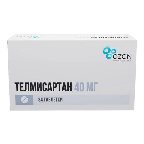 Фото Телмисартан, таблетки 40 мг, 84 шт.