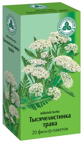 Фото Тысячелистника трава, пакетики 1.5 г, 20 шт.